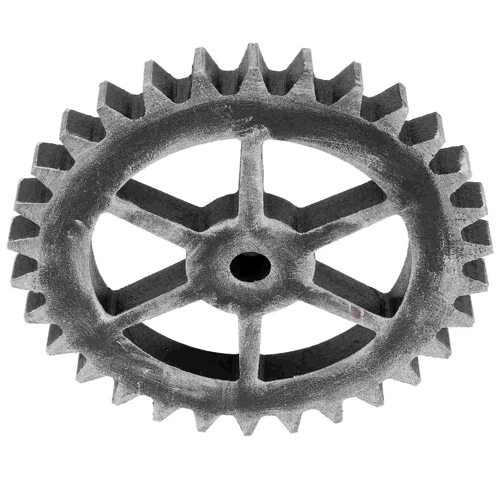 Vintage Industrial Style Wood Gear Wall Decor Retro Gear Pendant Home Decoration Gift for Home Office Living Room Shop