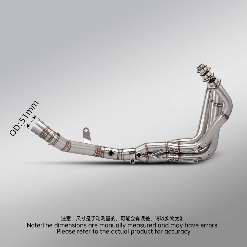 

Motorcycle Full Exhaust System 51mm Double Oxygen Port Front Section for Z900 Z900SE 2025-2026
