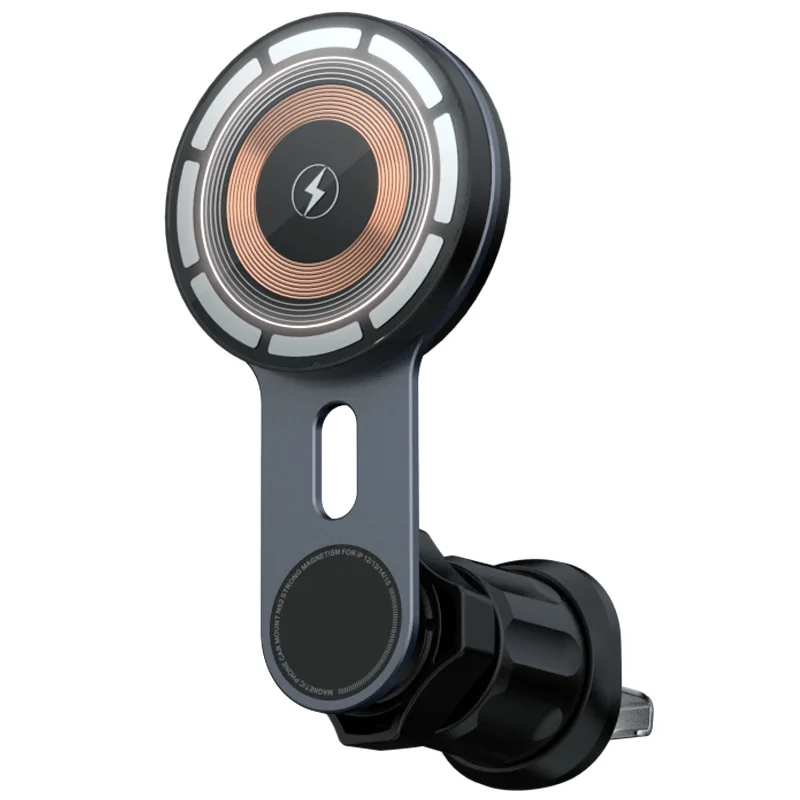 

2024 OEM M8 15W Phone Holder Magnetic Car Wireless Charger 360 Transparent Black Qi Fast Charging Wireless Car Charger