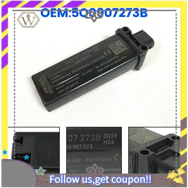 ABXV-5Q0907273B Car TPMS Tire Pressure Module Control Unit Receiver Antenna For VW MQB GOLF 6 7 MK7 Tiguan Passat B8 Touran