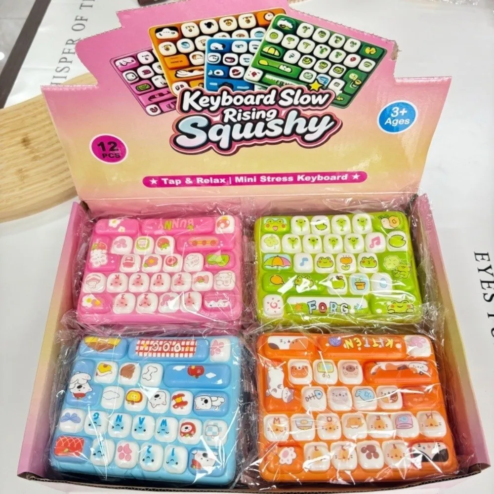 Fidget Toy 26-Key Fidget Keyboard Toy Slow Rebound Cartoon 26-Key Squishy Toy 26-Key Squeeze Toy Party Favors