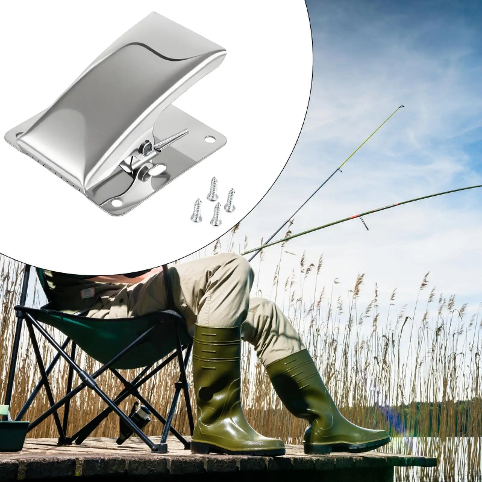 Abrazadera para filete, Clip de cola de pez, bricolaje, ergonómico, multifuncional, abrazadera para pescado de Picnic