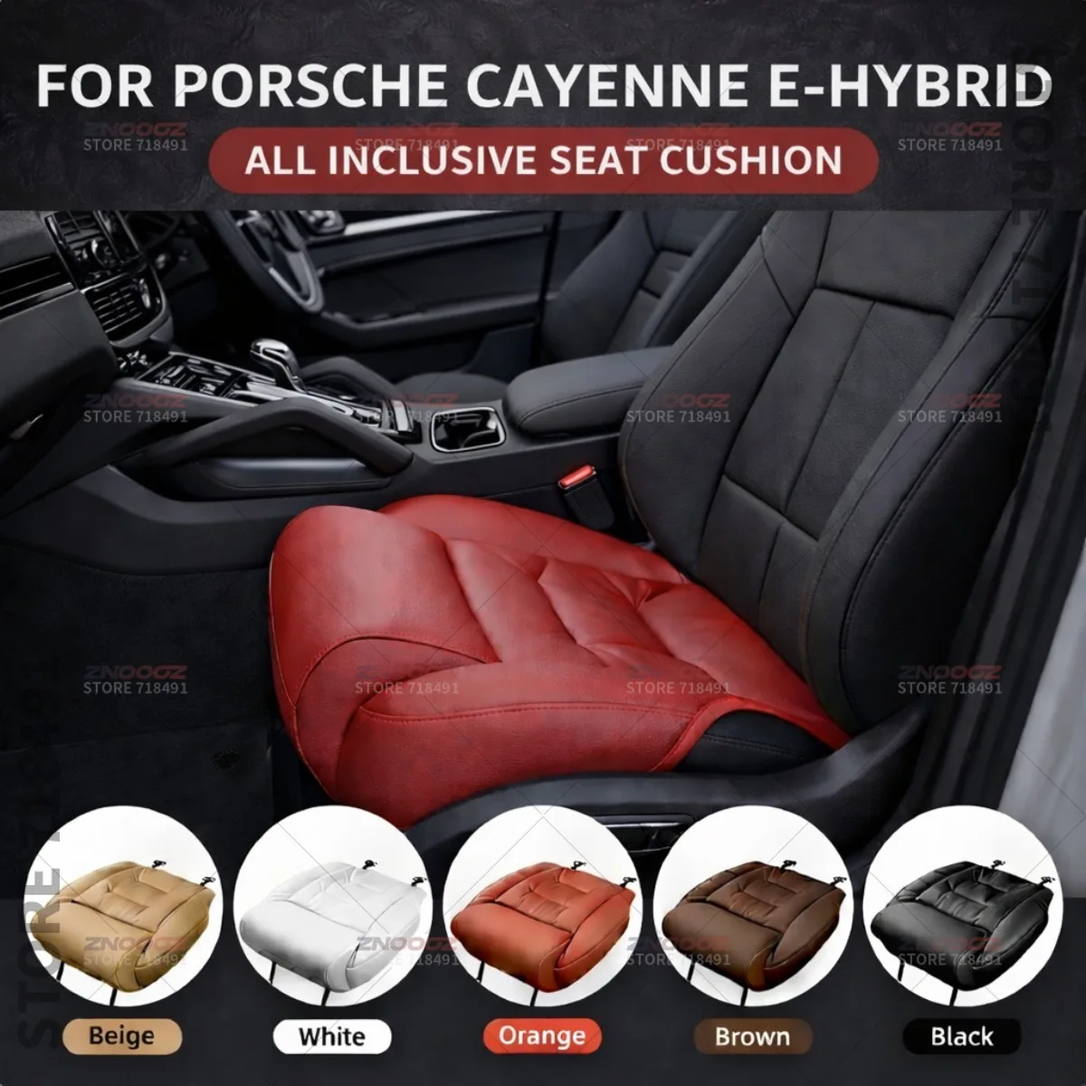 

Подушка-удлинитель для поддержки ног в сиденье автомобиля Porsche Cayenne E-Hybrid, чехол на сиденье из пены с эффектом памяти, аксессуары для интерьера