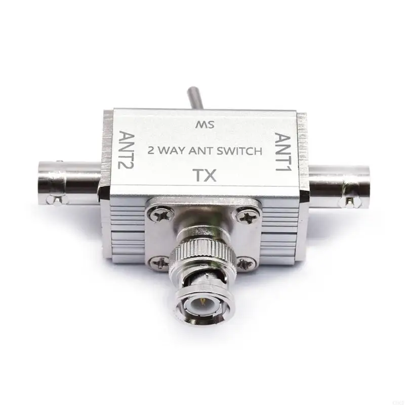 C90Fメタルアンテナスイッチマニュアルコントロール1入力2出力BNCコネクタ100W CBハムラジオグラウンド保護