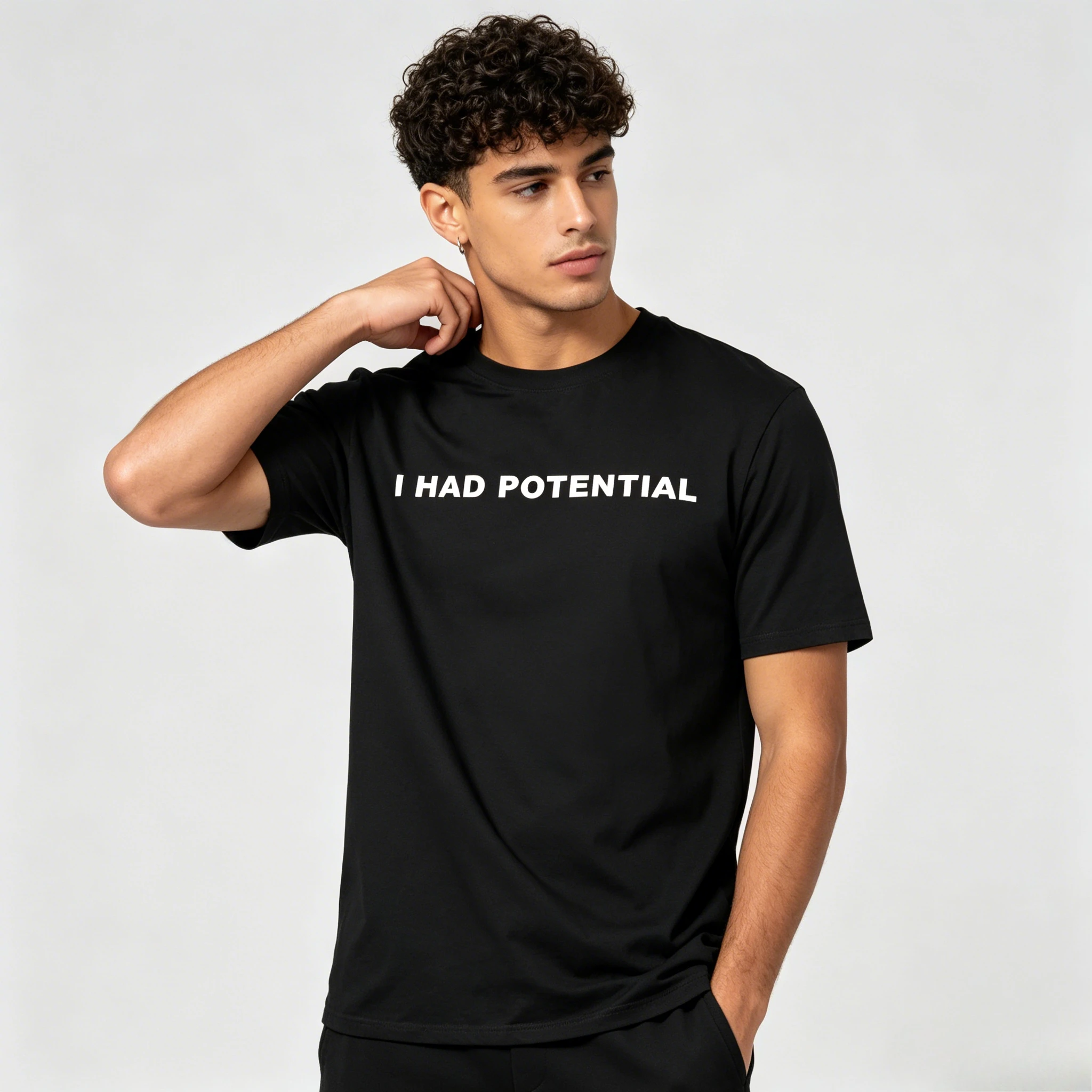 2026 movie Project-Hail-Mary - I HAD POTENTIAL graphic Men's T-Shirt 100% Cotton Unisex O-Neck Short Sleeve Oversized Y2k Tee