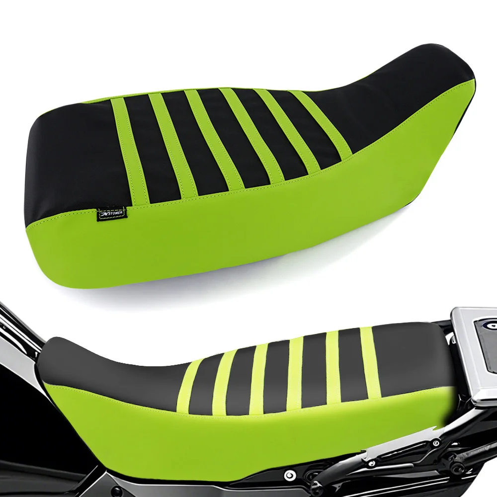 

Striped Grip Gripper Motorcycle Fit For Kawadaki KLR650 2022-2025 Non-Slip Seat Cover Leather Waterproof Seat Saddle Cushion Pad
