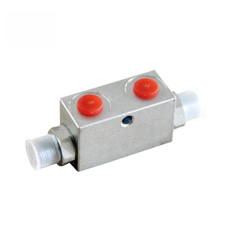 Two-way tubular hydraulic lock cylinder pressure retaining valve agricultural crane outriggers lock