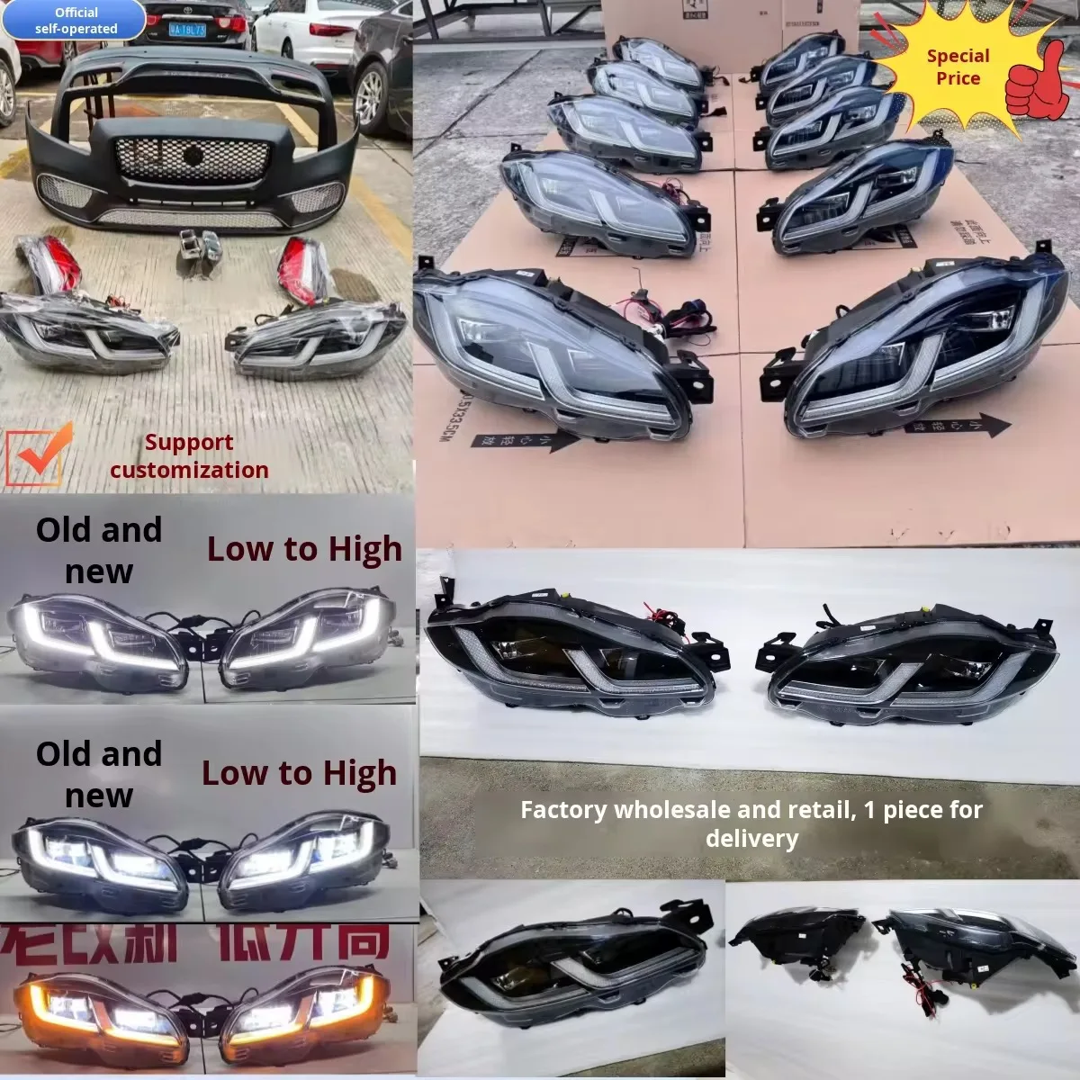 Para atualizar seu 2010-2019 para Jaguar XJ com faróis LED Diamond