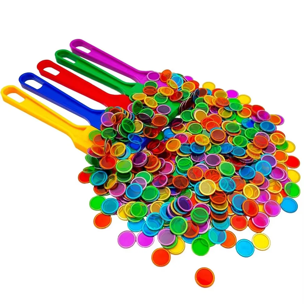 1/5 PCS Magnetic Wands and Bingo Chips Set Magnet Wand 100 Multicolour Metal Ringed Discs Science STEM