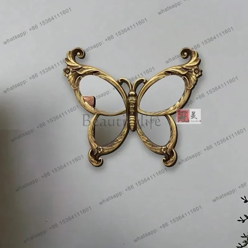 

13French Retro Wall-Mounted Entrance Wall Mirror American Living Room Dining Room Decorative Mirror European Style