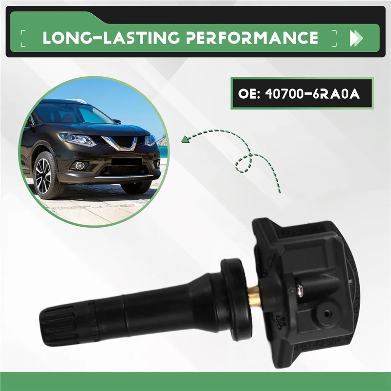 4PCS Nuovo Sistema di Monitoraggio della Pressione Dei Pneumatici Sensore TPMS Per Nissan X-Trail 315Mhz 40700-6RA0A 407006RA0A