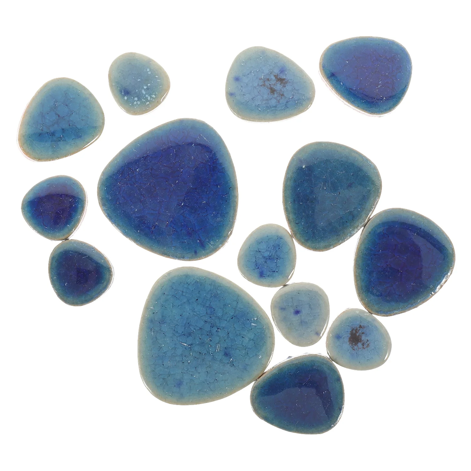 

3pcs 3 Bags Ceramic Mosaic Tiles For Diy Craft Colorful Flat Pieces Set For Vase Photo Frame Cup Fish Tank Mirror Tray Stepping