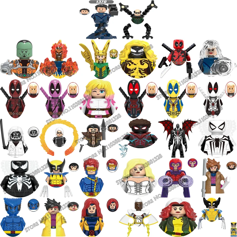 32pcs Marvel Legends New Gwen Bricks Toys Gifts For Bricks Mini Action Figures Building Blocks Minifigures Gifts Children