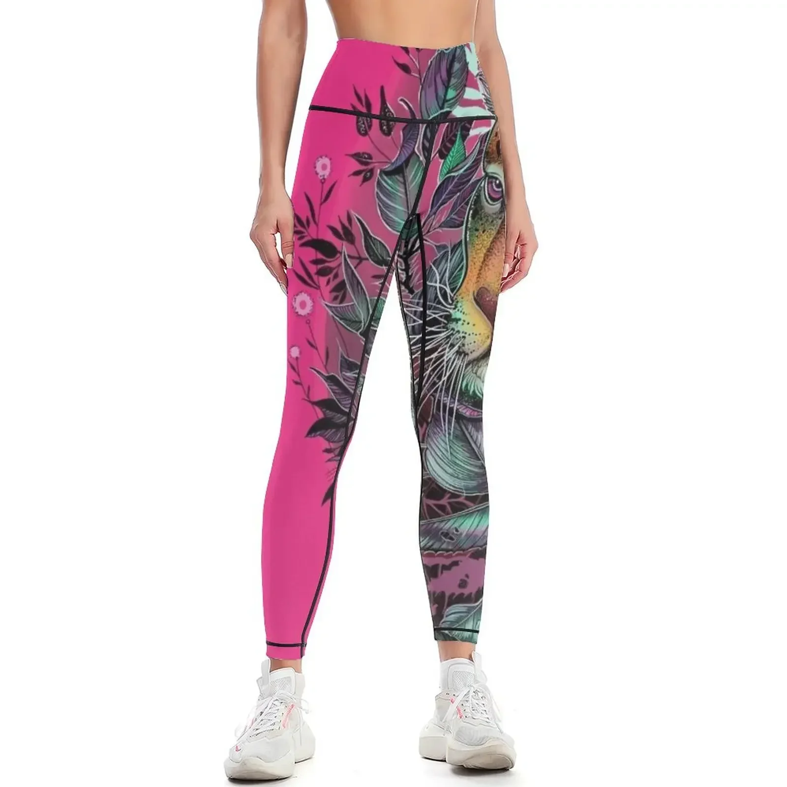 

Rainbow jaguar Leggings sports for push up for physical Sweatpants for girls Womens Leggings