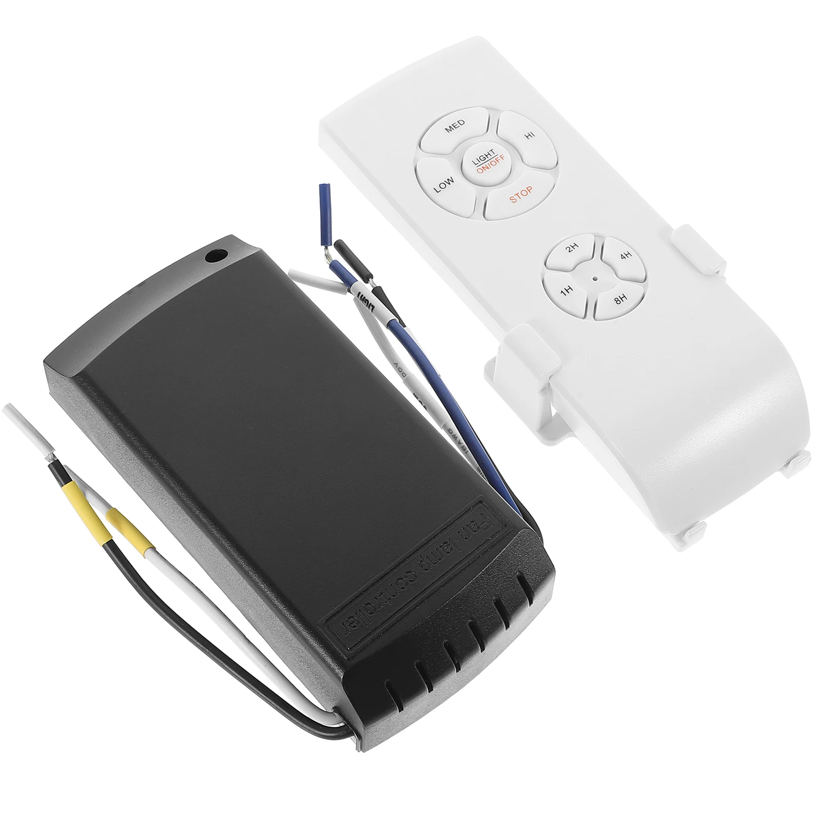 Kit telecomando universale per ventilatore da soffitto wireless Lunga durata Facile da usare Impostazioni di temporizzazione Pulsante in gomma per hotel domestici