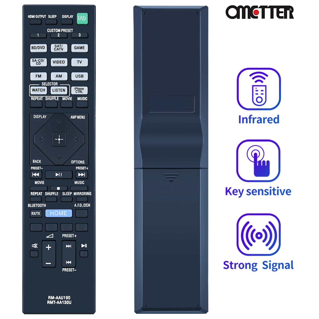 RM-AAU190 RMT-AA130U Remote Control for Sony Home Theatre AV Receiver STR-DN1060 DN860 DH550 STR-DH750 STRDN1060 STRDH550