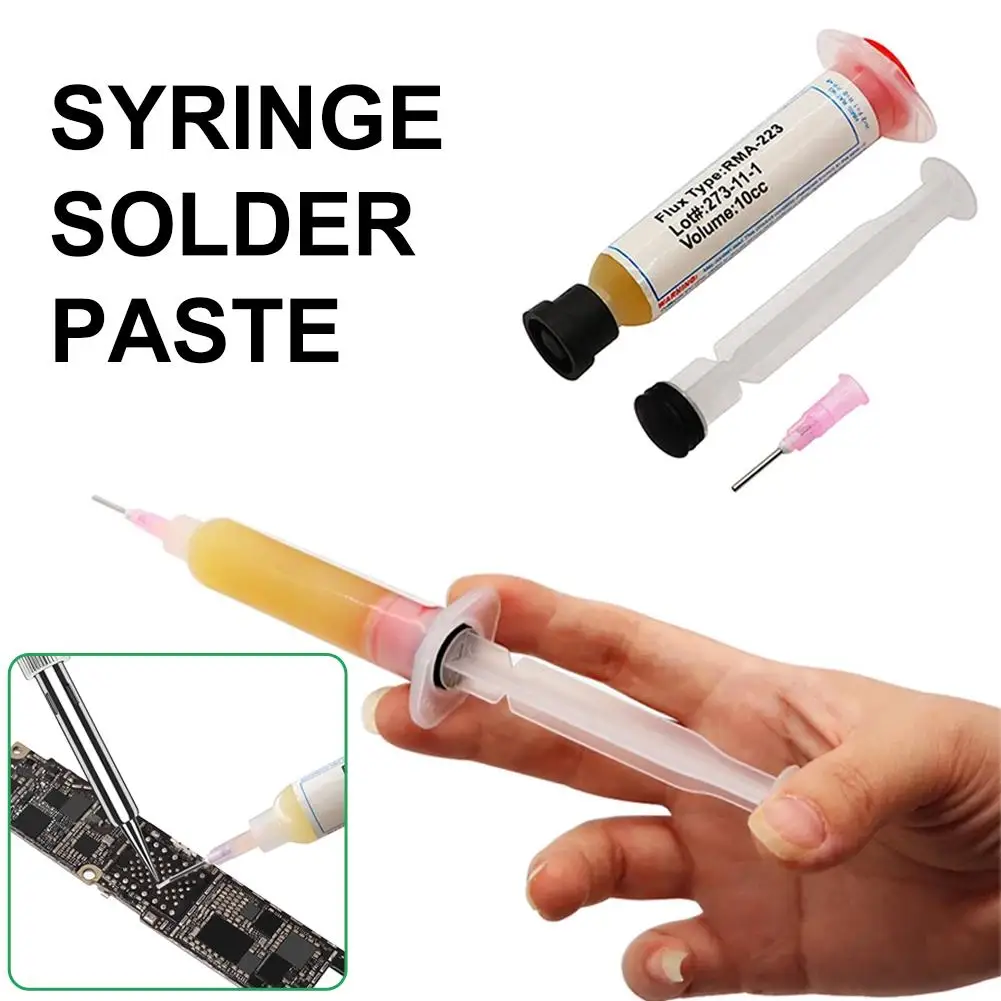 

1 set of Syringe Solder Paste RMA223 Soldering Paste Grease Computer Chips Phone LED BGA SMD PGA PCB Repair Tools