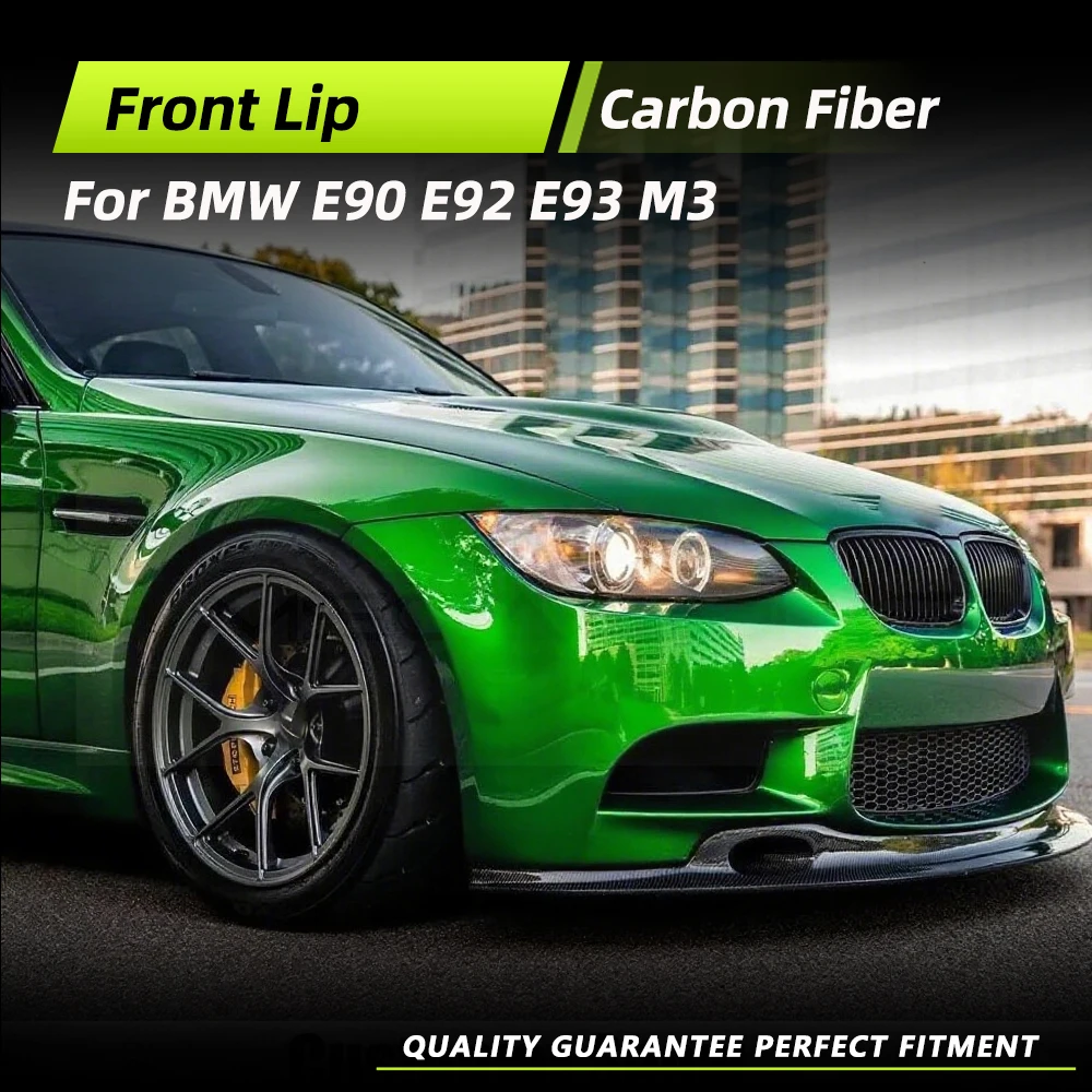 

Передняя губа автомобиля для BMW 3 серии M3 E90 E92 E93 2008-2013, передний бампер из углеродного волокна, спойлер, сплиттер, защита, гоночные комплекты кузова