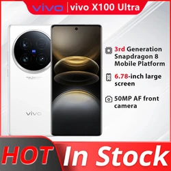 Vivo-X100 Ultra 5G, Snapdragon 8 Gen3 6,78, AMOLED 2K E7, 120HZ, Google Play, 5500mAh, 80W, carga Flash OTA, NFC, Android