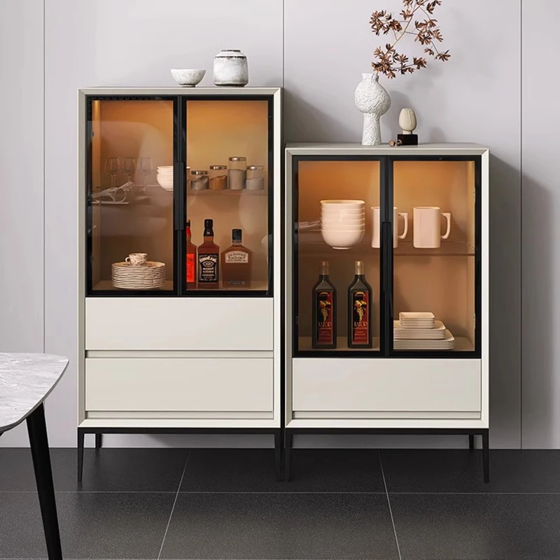 

Hotel Equipment Wine Cabinet White Display Modern Rack Wall MountWine Cabinet Showcases Vitrina Cristal Liquor House Furniture
