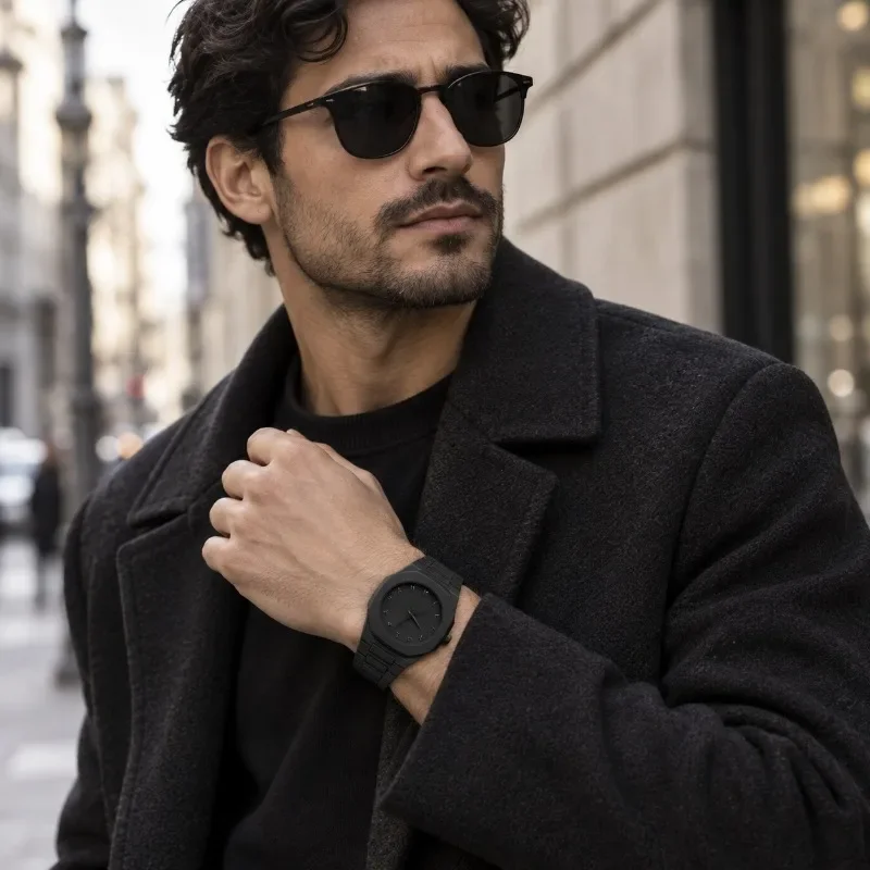 New Fashion Men Quartz Watches Simple Casual Octagon Arabic Digital Dial Plastic Band Man Sports Wristwatch Relogio Masculino