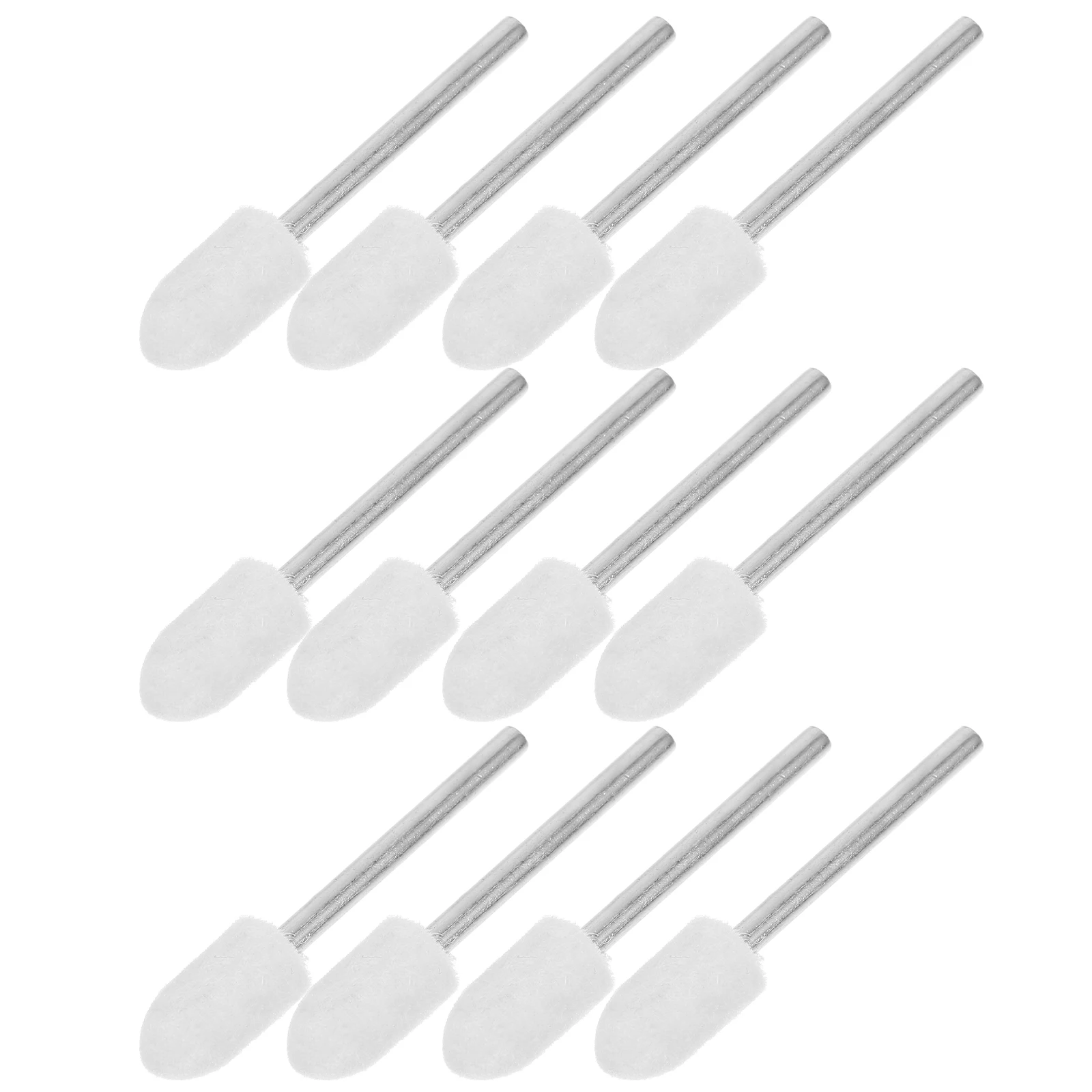 12Pcs Wool Felt Polishing Wheel Kit Buffing Set Rotary Tool Jewelry Nail Art Mold Mirror Polishing Bit Rotary Tool Kit
