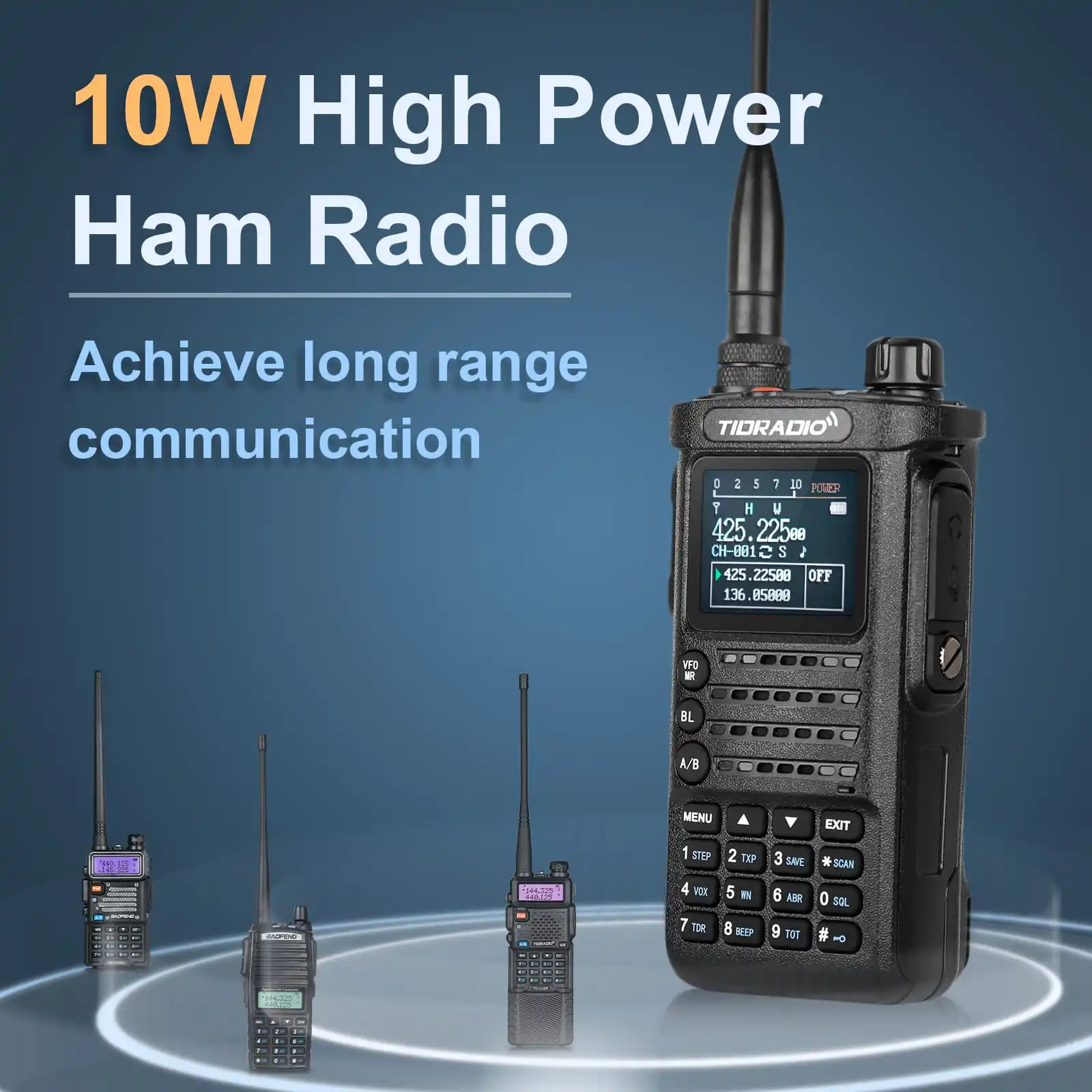 TIDRADIO TD H8 Multi-Band Walkie Talkie Long Range Portable Radio Convenient Programming Professional Communicator Device