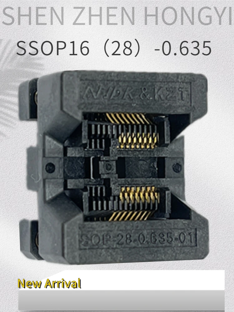 

SSOP16（28）Electronic component adapter IC Sockets 0.635mm IC PIN PITCH Prise Size 3.9mm Programmer Adapter Socket