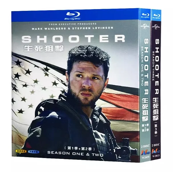 

Blu-ray BD High-Definition: Американский телесериал «Шутер», сезоны 1–3, 4-дисковый комплект