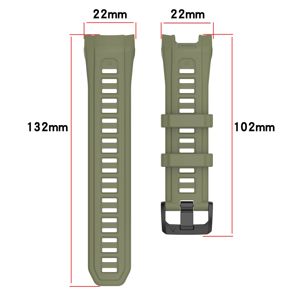 حزام سيليكون لسوار Garmin غريزة 3 لملحقات سوار ساعة غريزة 3 الرياضية