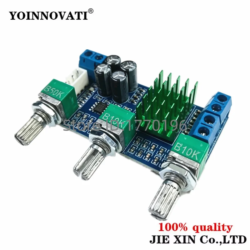 XH-M567 High Power Stereo Amp Module TPA3116D2 80W*2 Dual Channel Digital Audio Amplifier Board for DIY Speakers, Car Audio