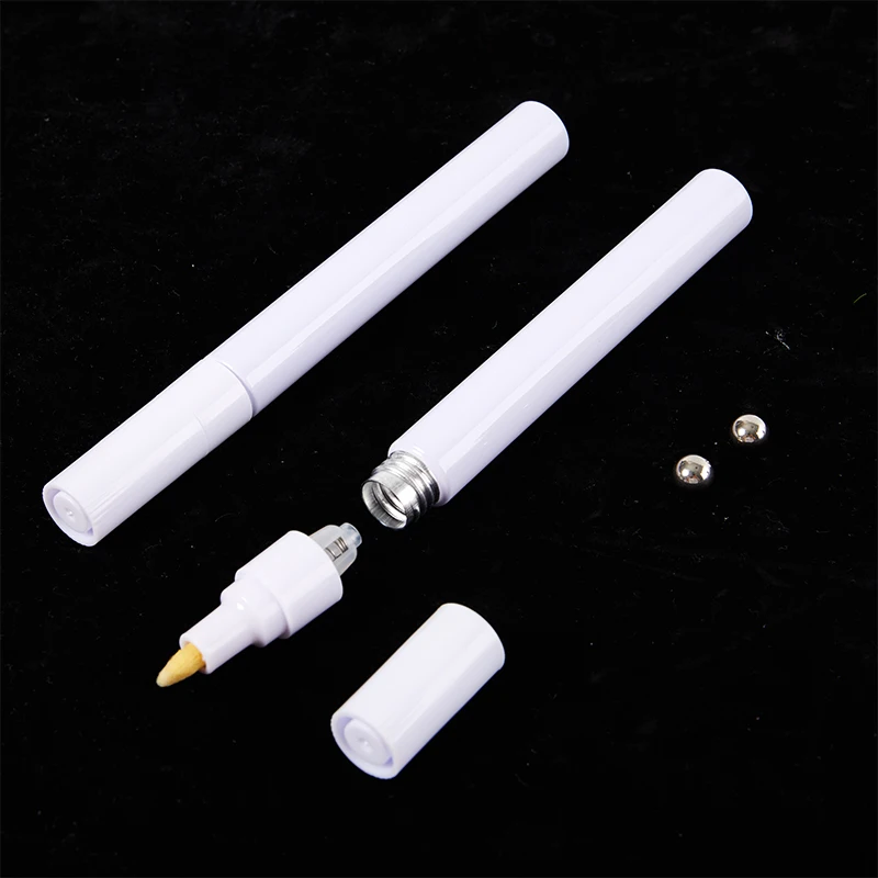 

1pc Empty Refillable Pen Blank 3-6Mm Double Head Reversible Nib Paint Pen Fine Nib Marker Aluminum Pipe Paint Pen Accessories