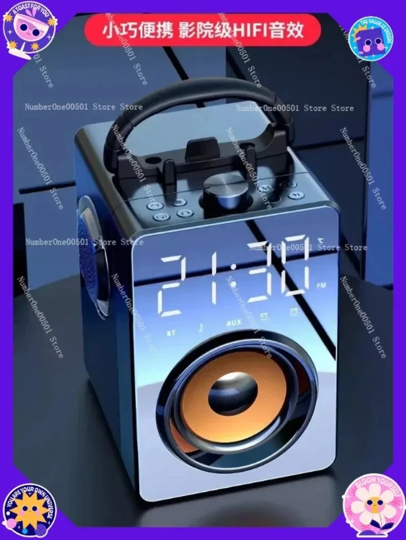 T3 Bluetooth Square Dance Speaker High Quality Outdoor Loud Wireless Mic Small Subwoofer Powerful Sound