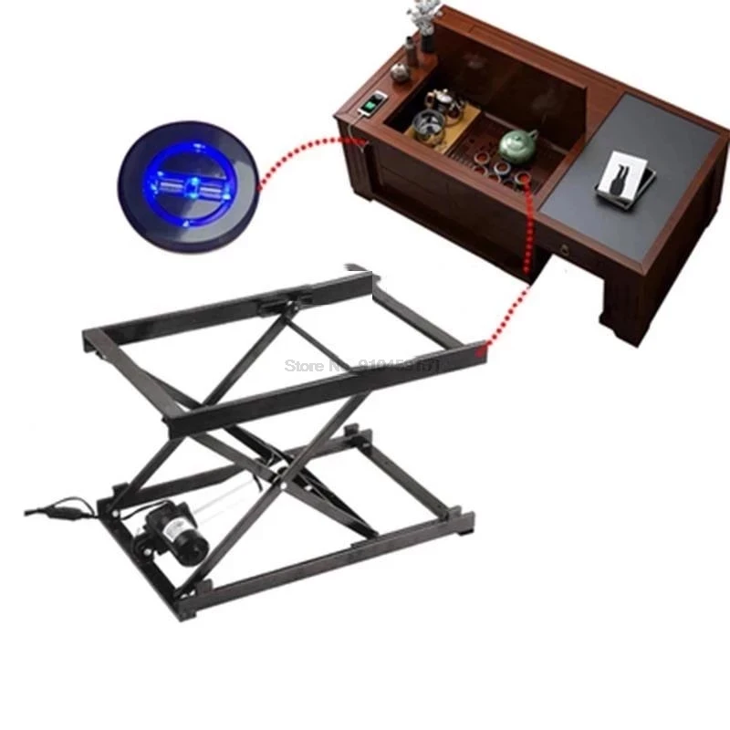 

Multifunctional Furniture Electric Lifting Tea Table Iron Frame Hardware Bracket with USB Charging 2500N Thrust