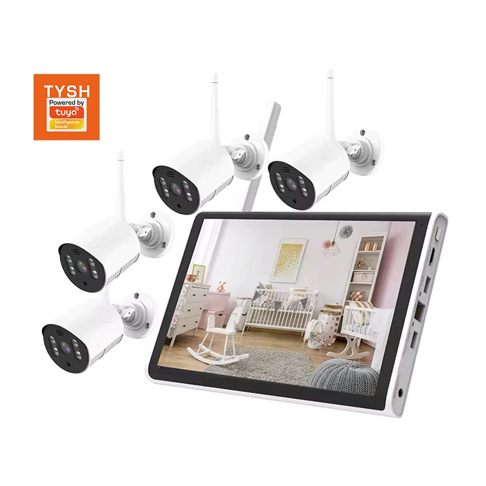 Tuya Home Life Waterproof Video Ip 1080p Wifii Home Security Alarm System with Cameras