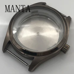 MANTA 40mm Stainless Steel Case Sapphire Glass Fit NH35 Movement Watch Parts