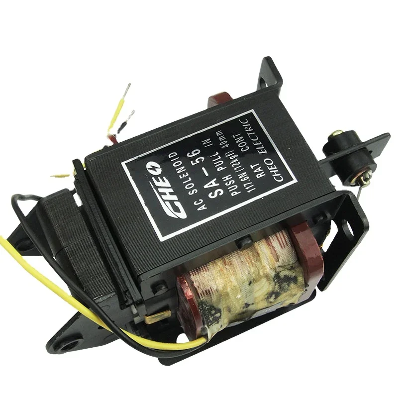 

SA-56 220v Attractive Force 12kgf 117.6N Stroke 40mm Compressor Control Ac Push Pull Solenoid