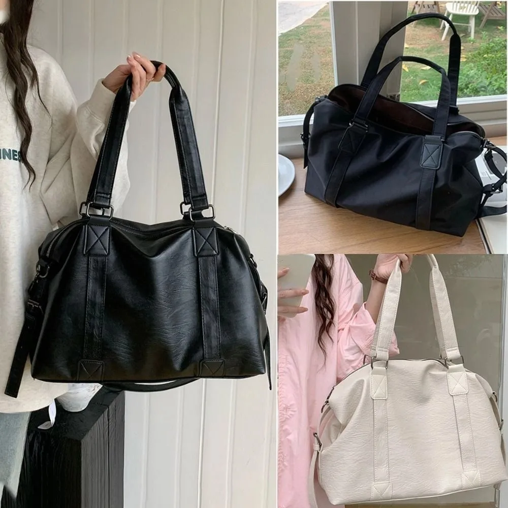 Bolsa de equipaje de viaje impermeable a la moda, bolso de lona informal de nailon de gran capacidad, bolso de viaje Simple para ir al trabajo