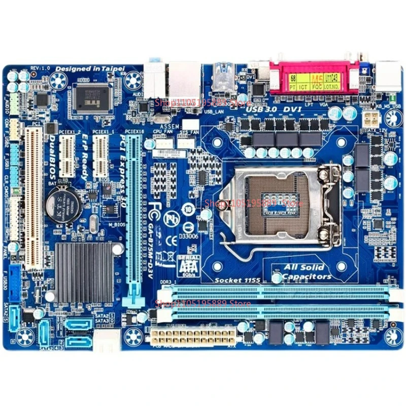 

Для Gigabyte B75M-D3V D2V B75 основная плата MATX 1155-контактный сет H61