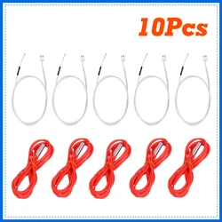10pcs/pack Hotend 12V/24V 40W Red Heater Cartridge Extruder Heater + 100K NTC 3950K Thermistor for Ender 3 Pro 3D Printer parts