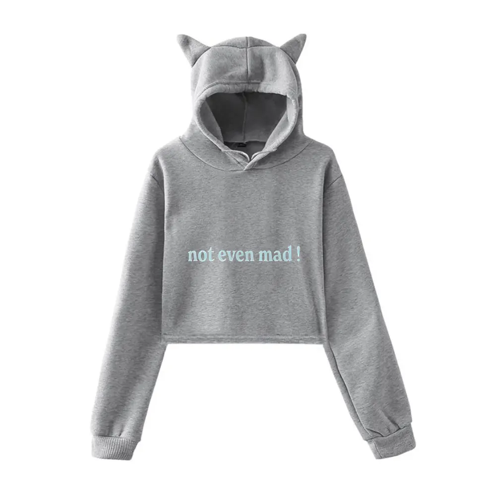 Freya Skye Merch Vintage 90s Streetwear logo Sudadera con capucha sudaderas con capucha para niñas gato oreja Crop moda deportes Jersey