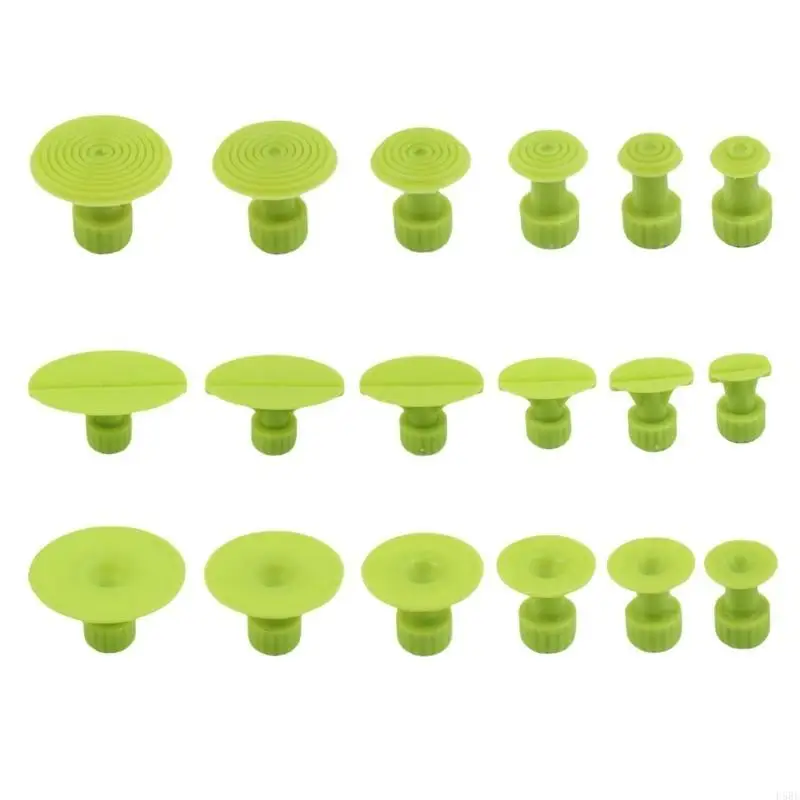 

D5BE Green Nylon Dent Puller Set Of 18 Multifunctional Size For Effective Car Body Dent Restoration Home Or Professional Use