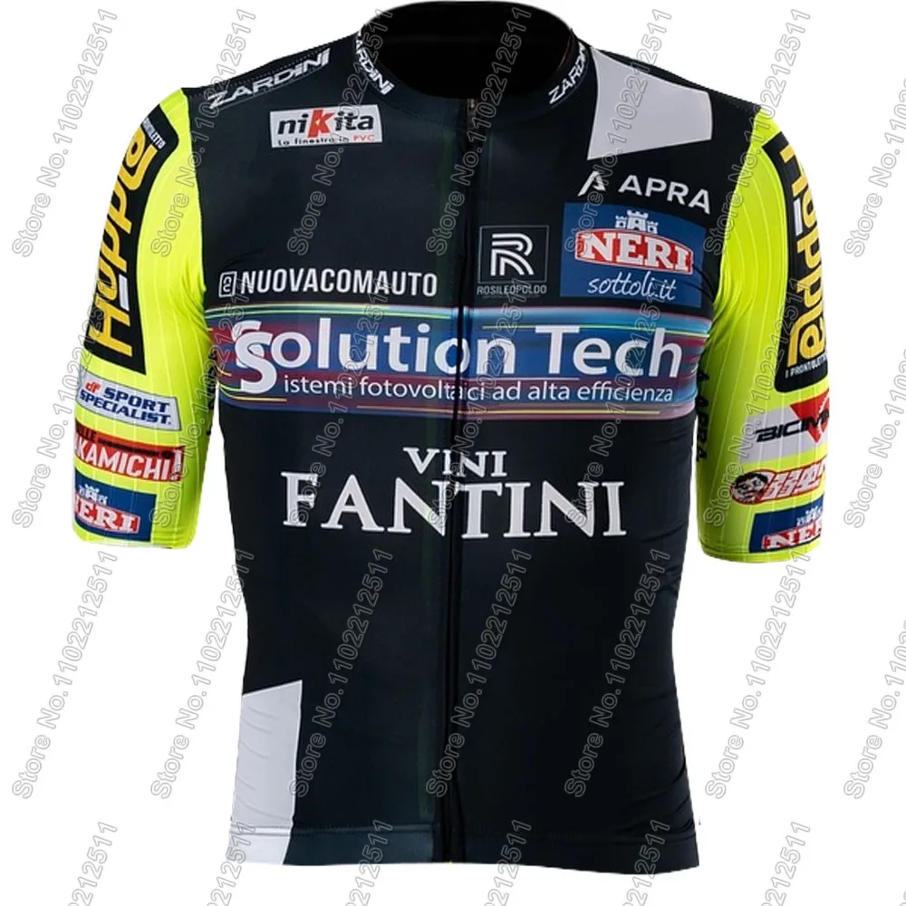 Team Solution Tech - Vini Fantini 2025 Cycling Jersey Set Mens ItalyClothing Road Bike Suit Bicycle Shirt Bib Shorts MTB Ropa