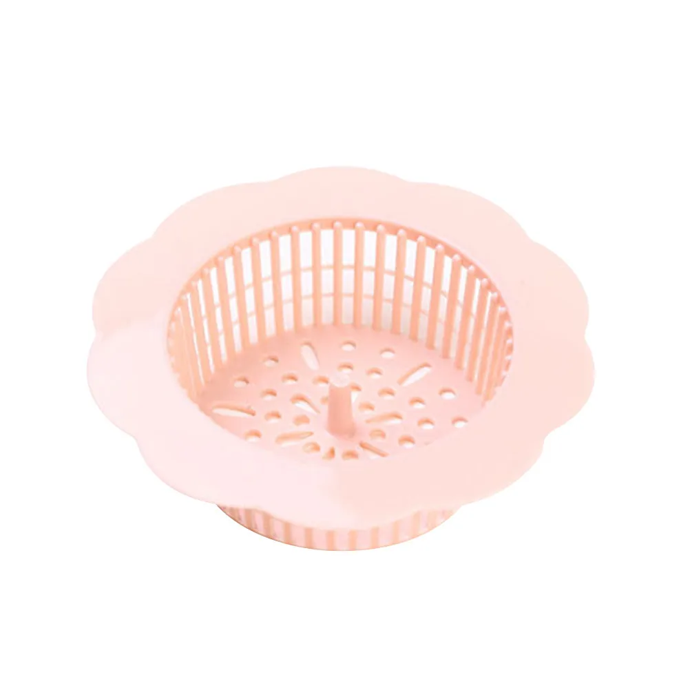 Heavy Duty Plastic Sink Strainer Round Flower Design Micro Perforated Mesh for Efficient Debris Catching Fits All Standard
