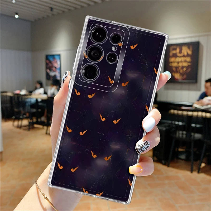 เคสสำหรับ Samsung Galaxy S24 S20 Plus S25 Edge S23 Ultra Note 20 Ultra 10 S22 FE S21 เคสโทรศัพท์แบบนิ่มลายมอนสเตอร์ผีฮาโลวีน
