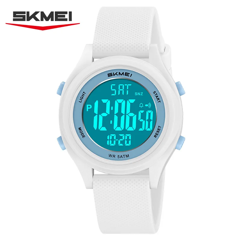 SKMEI 2669 Student Electronic Watch Sports 50M Waterproof Luminous Alarm Clock Calendar Countdown Fashion Boys Girls Watches