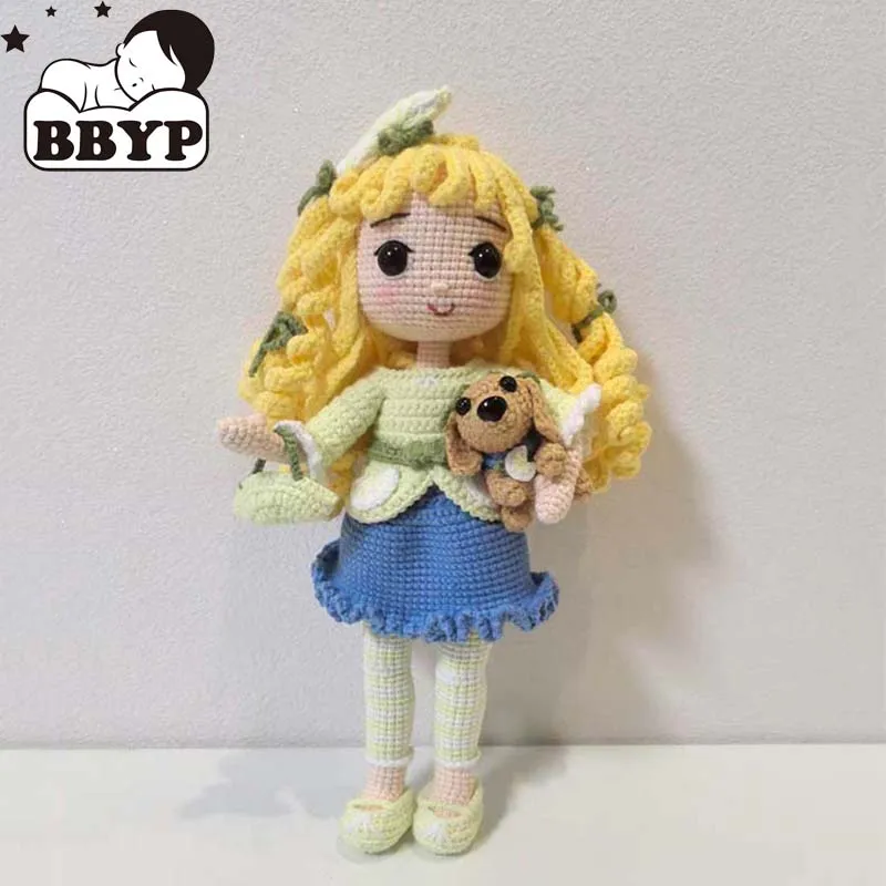 

Handmade Knitting Doll Crochet Lemon Girl Doll Crochet Dolls For Home Accessories Pattern Craft Toy Ornaments