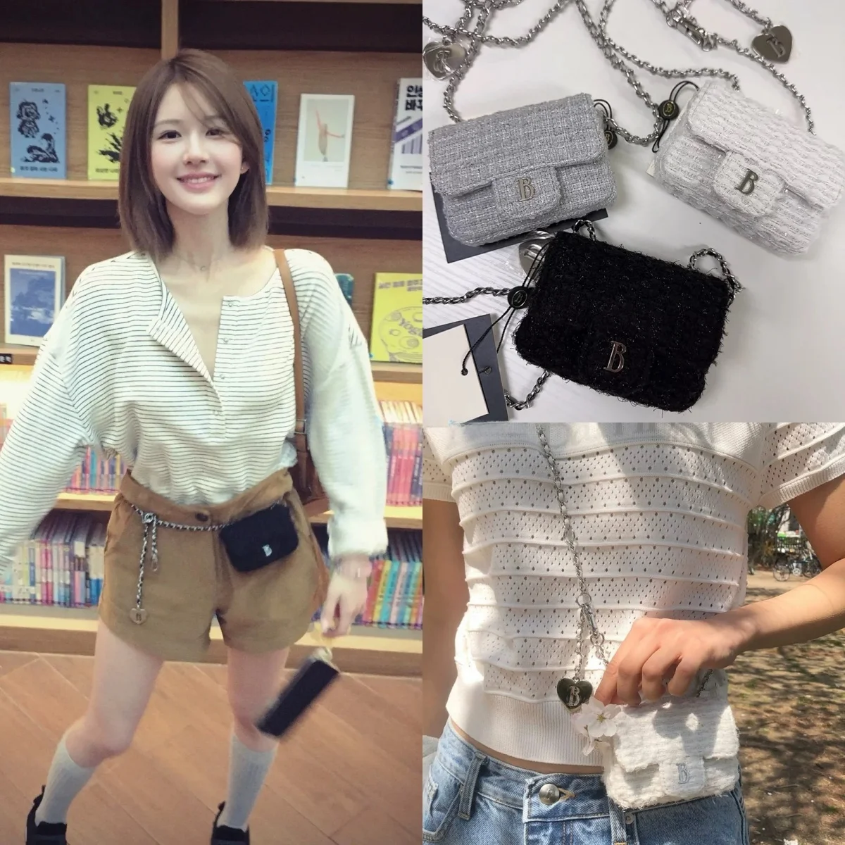 

Женская маленькая квадратная сумка Zhaolu через плечо с цепочкой, модная, в корейском стиле, повседневная, однотонная