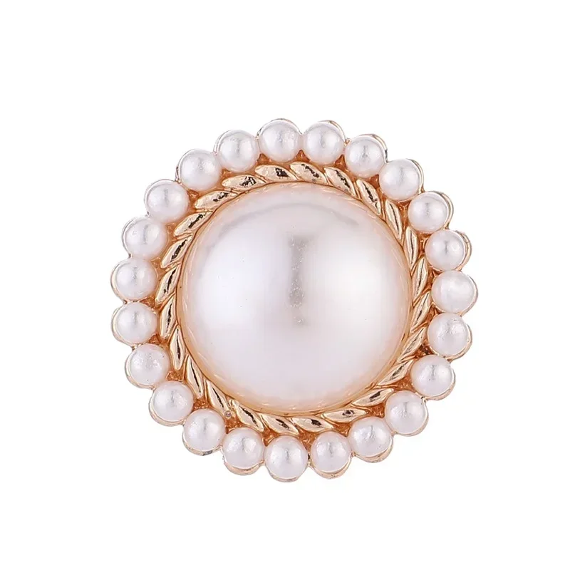 High-end Crystal Flower Magnet Brooches Pearl Magnetic Safe Hijab No Hole Pins Shirt Collar Luxulry Jewelry Gifts for Women