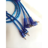5m Pure Copper Car Amplifier Cable - 40-Core 5.5mm PVC Subwoofer Audio Wire Blue